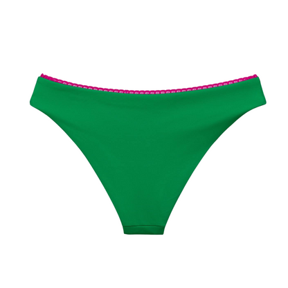 Candy Chic Bikini Set - Forest Green/Rich Pink